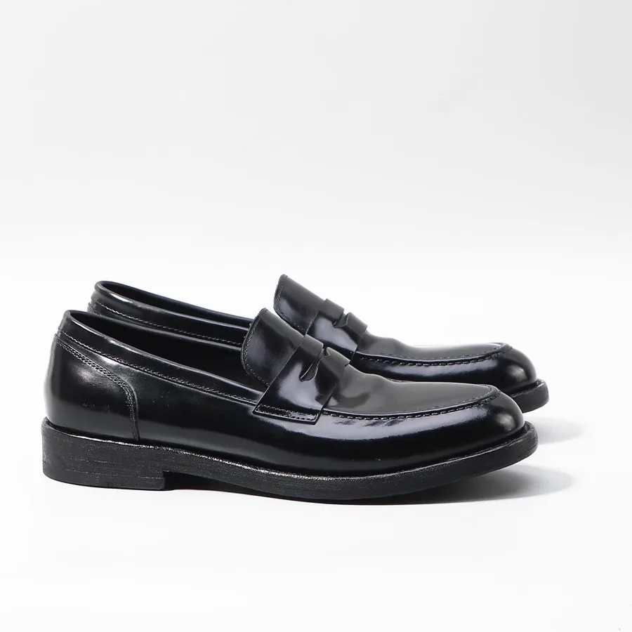 YETTIES Handmade Shell Cordovan Loafers, Goodyear Welted Leather Sole Slip-Ons, Luxury Wedding & Dress Shoes for Men