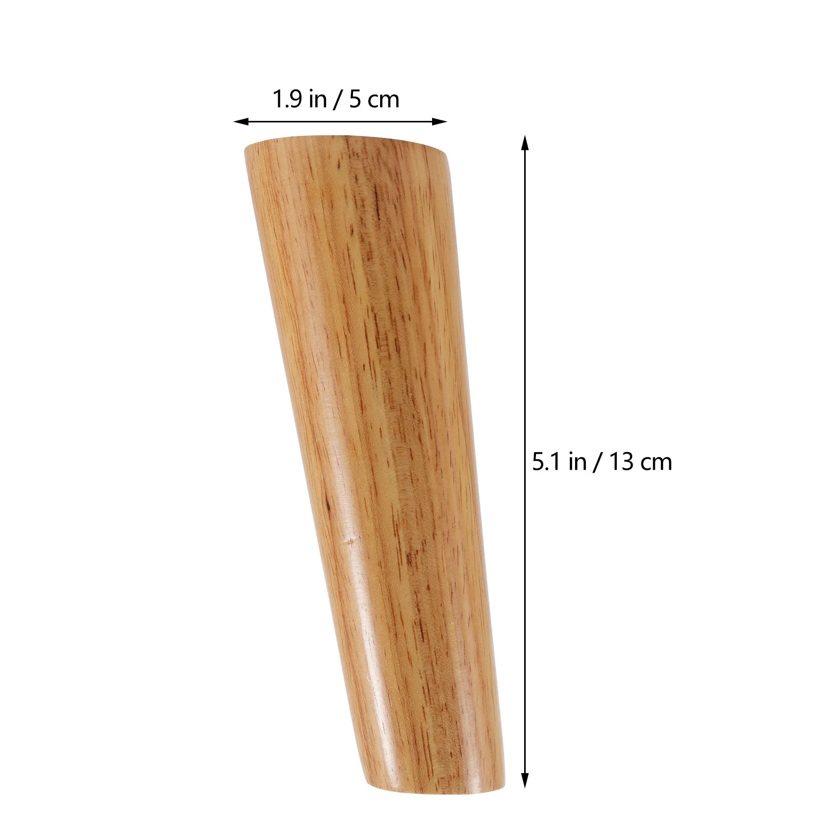 

1 set Rubber Wood Table Natural Oak Smooth Surface Sofa Replacement Legs Wood Furniture Leg Oblique Tapered Table Legs