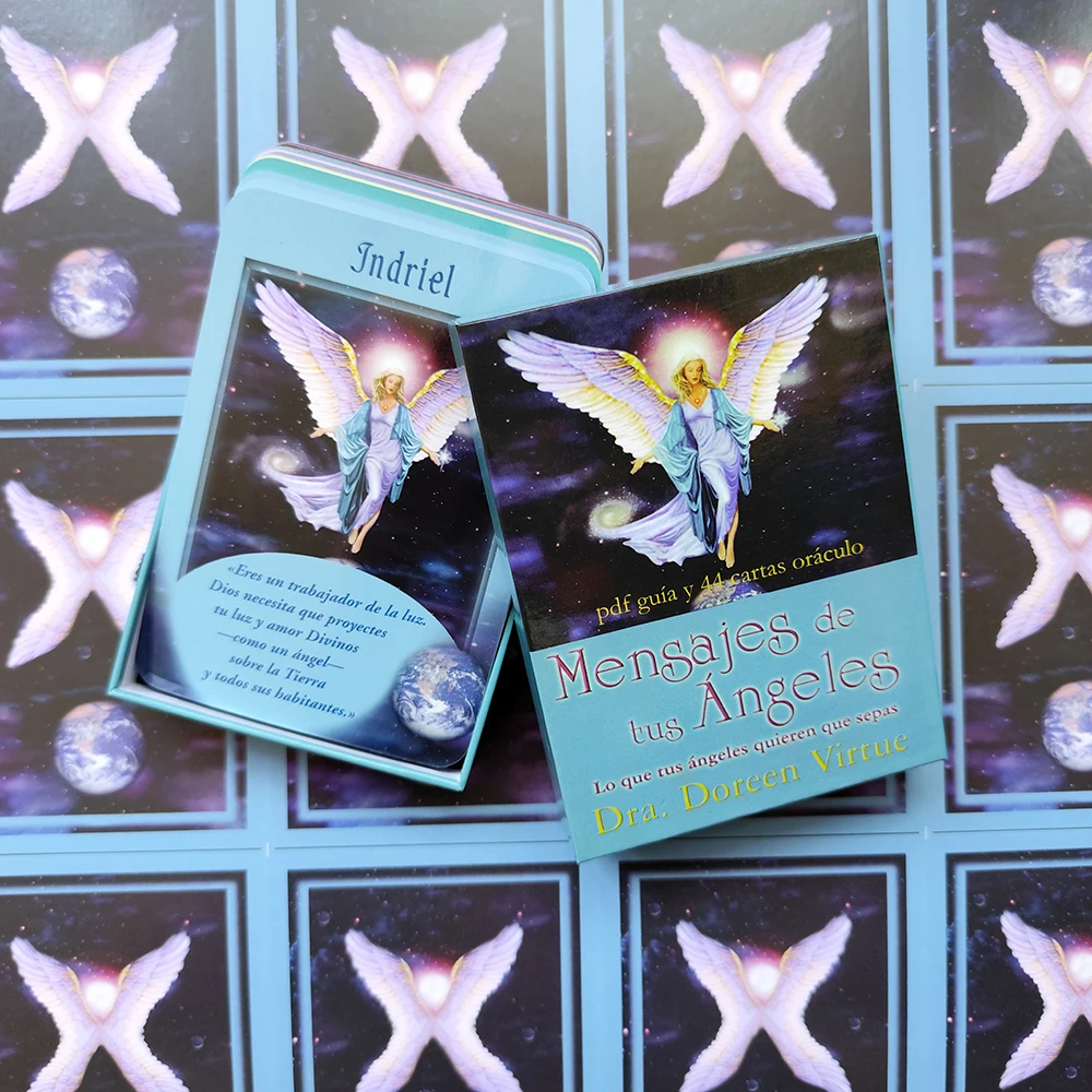 

Spanish Edition 1:1 Messages from Your Angels: What Your Angels Want You to Know Oracle Cards: A 44-Card Deck by Doreen Virtue