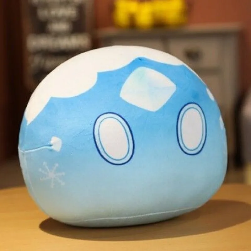 Hot Genshin Impact Slime Plush Pillow Round Soft Stuffed Doll Anime Game Cosplay Throw Pillow Home Decoration Birthday Gift