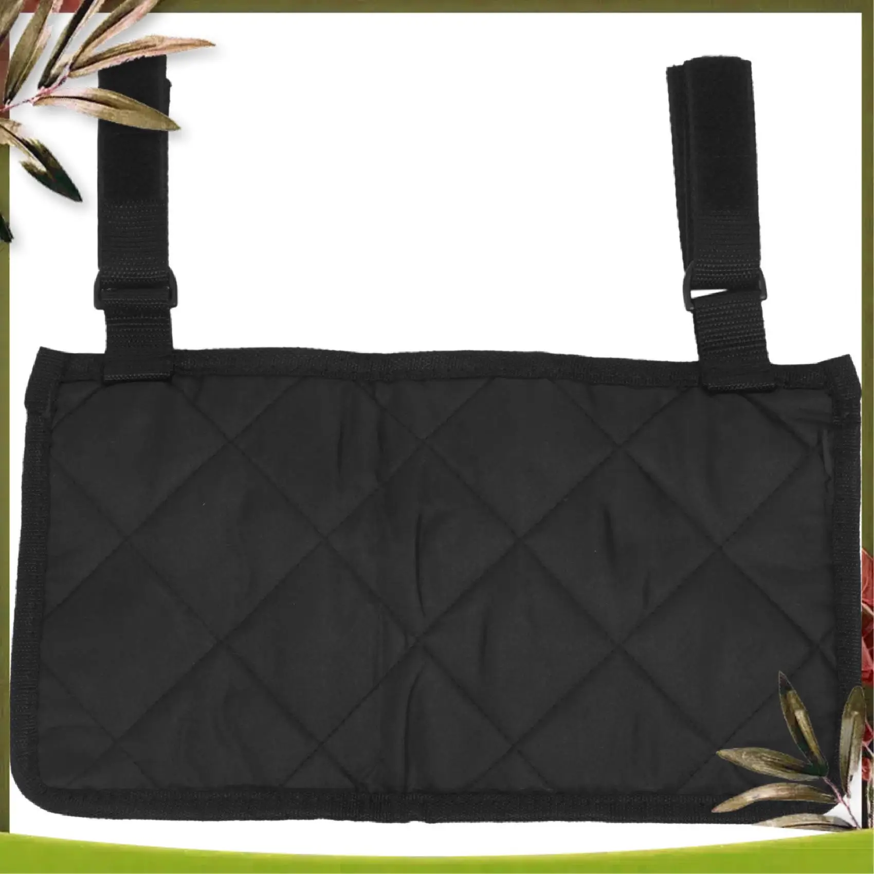 

A08P-2X Wheelchair Side Bag For Back Wheelchair Storage Bag Pouch Fits Most Bed Rail Scooters Walker Power