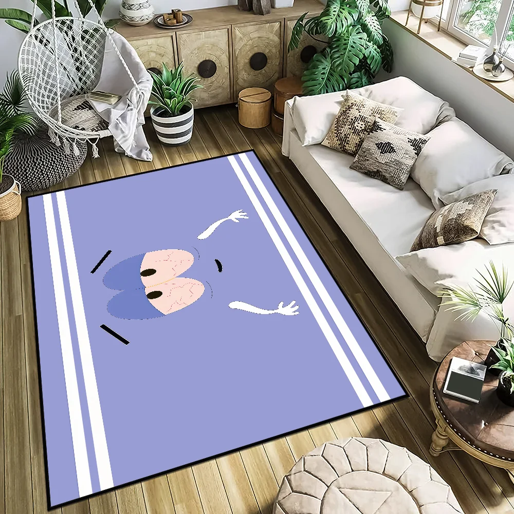 funny cute cartoon art Home Bedside Rug Kitchen Bath Floor Mat Hallway Park Balcony Carpet S-South Entrance Doormat hogar Decor