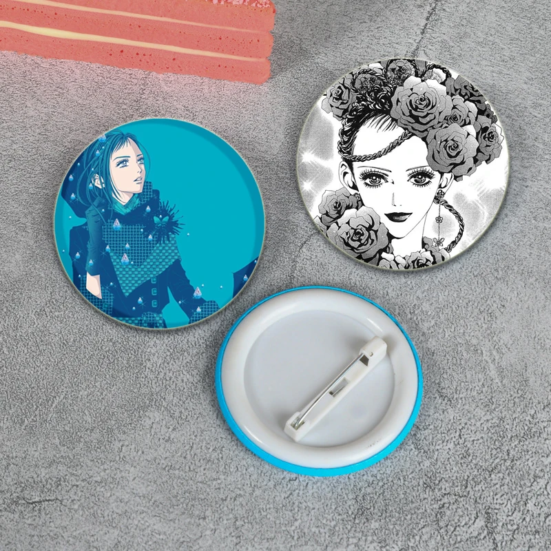 32/44/58mm Anime Paradise Kiss Button Pins Snap-on Design Brooches Daily Fashion Decoration Badges Ideal Gifts for Friends