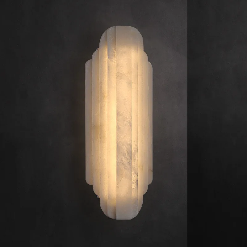 Spanish marble wall lamp living room background wall French entrance decoration modern light luxury simple designer bedside lamp