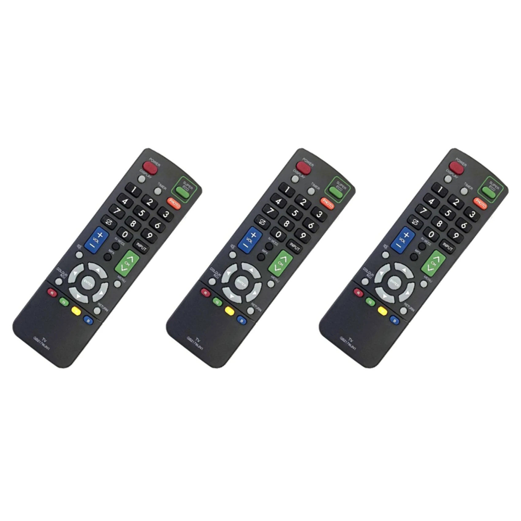 3X Remote Control, For SHARP GB217WJN1 TV/LED/LCD Remote Control Replacement GB217WJSA GB215WJSA