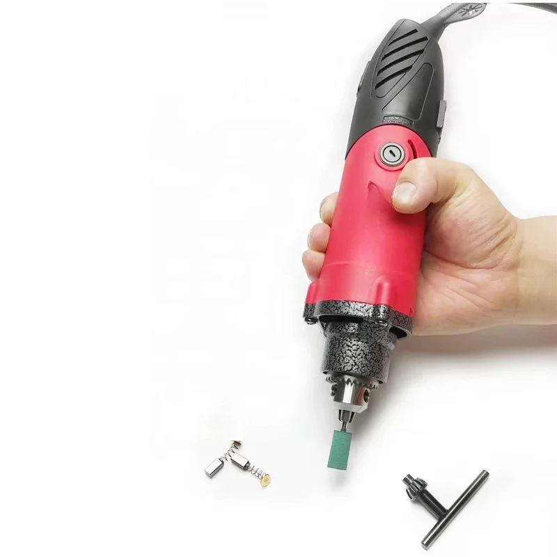 The Factory Price Sells 240W Speed Regulating Electric Mill DIY Rotary Tool Hand-held Grinding Machine 6MM140 Sets