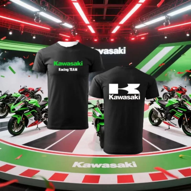 

Kawasaki Summer Outdoor Sports Popular Quick Drying Breathable Motorcycle T-shirt Thin Motorcycle Sports Comfortable T-shirt