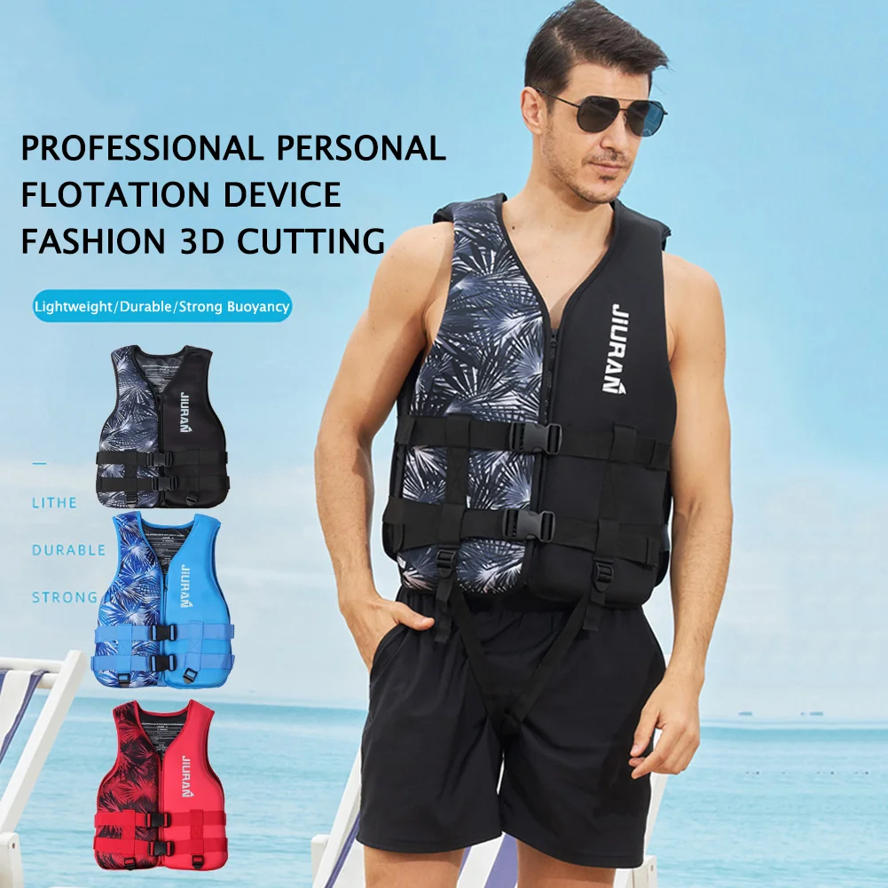 Adjustable Buoyancy Survival Suit Neoprene Warm Boating Life Vest Wear-resistant Soft Safe Multipurpose for Swimming Sea Fishing