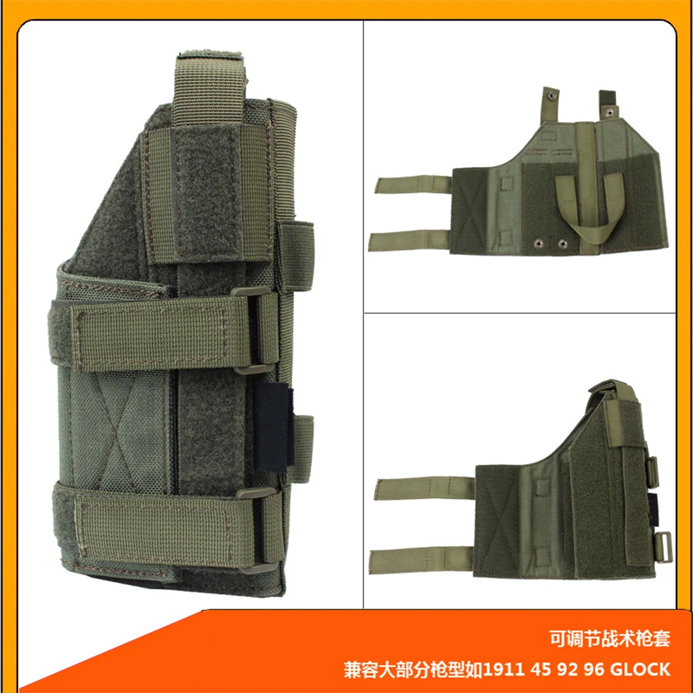 MOLLE Tactical Leg Quick Draw Holster Adjustable Modular Belt Pistol Pouch Fit 1911 45 92 96 GLOCK Hunting Shooting Equipment