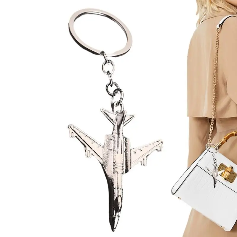 

Aircraft KeyChain Anti-Lost Plane Key Ring Creative 3D Model Keyfob Keyring Pendant For Backpack Aviation Enthusiast Pilot