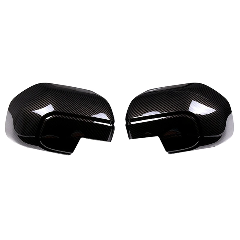 For Ford Maverick 2022 2023 Rear View Mirror Outside Housing Door Side Rearview Mirror Cover Cap Trim Parts (ABS Carbon Fiber)