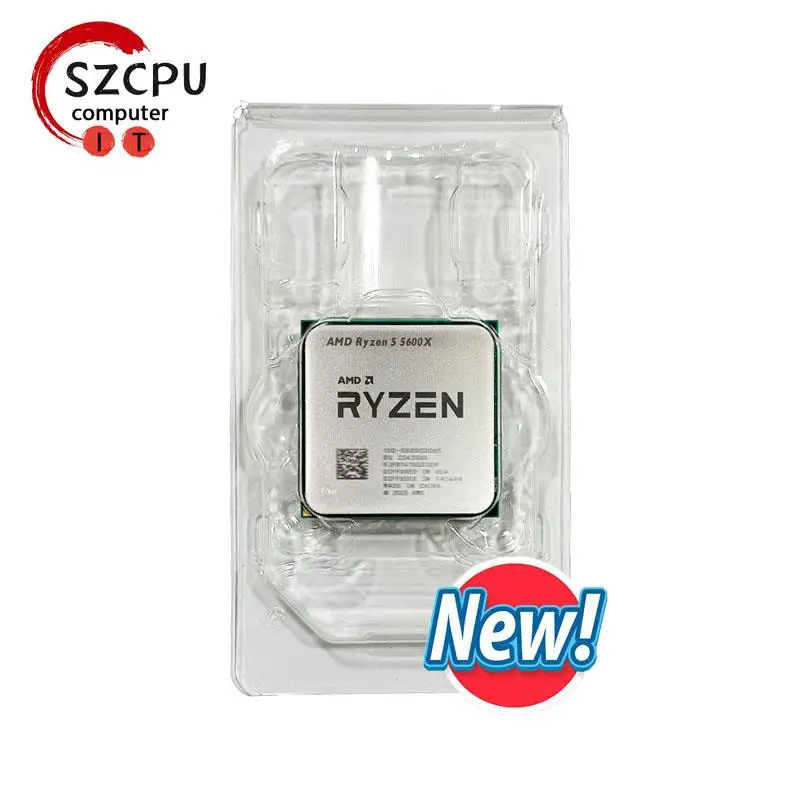 New! AMD Ryzen 5 5600X NEW R5 5600X 3.7 GHz 6-Core 12-Thread CPU 7NM 65W L3=32M 100-000000065 Socket AM4