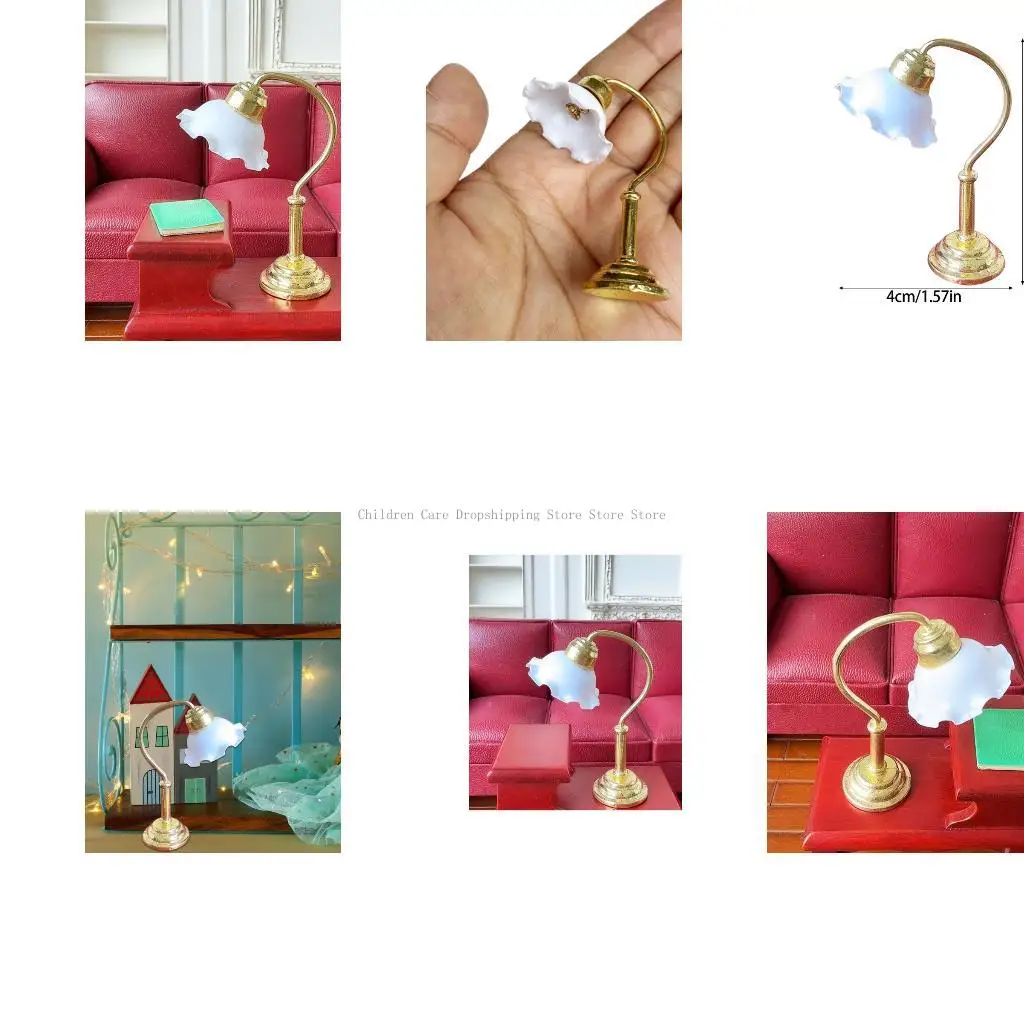 

Lampshade Model Bedroom Table Light Miniature Furniture Model Accessories Role Play Furnishings Lighting Toy Doll House