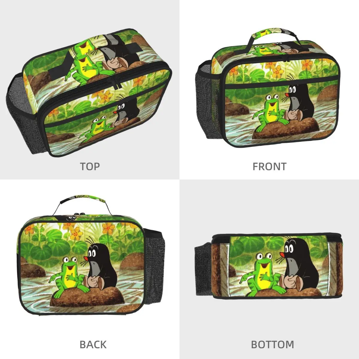 Mole Happy Krtek Insulated Lunch Bag for Women Children Leakproof Food Boxes Thermal Lunch Box Tote