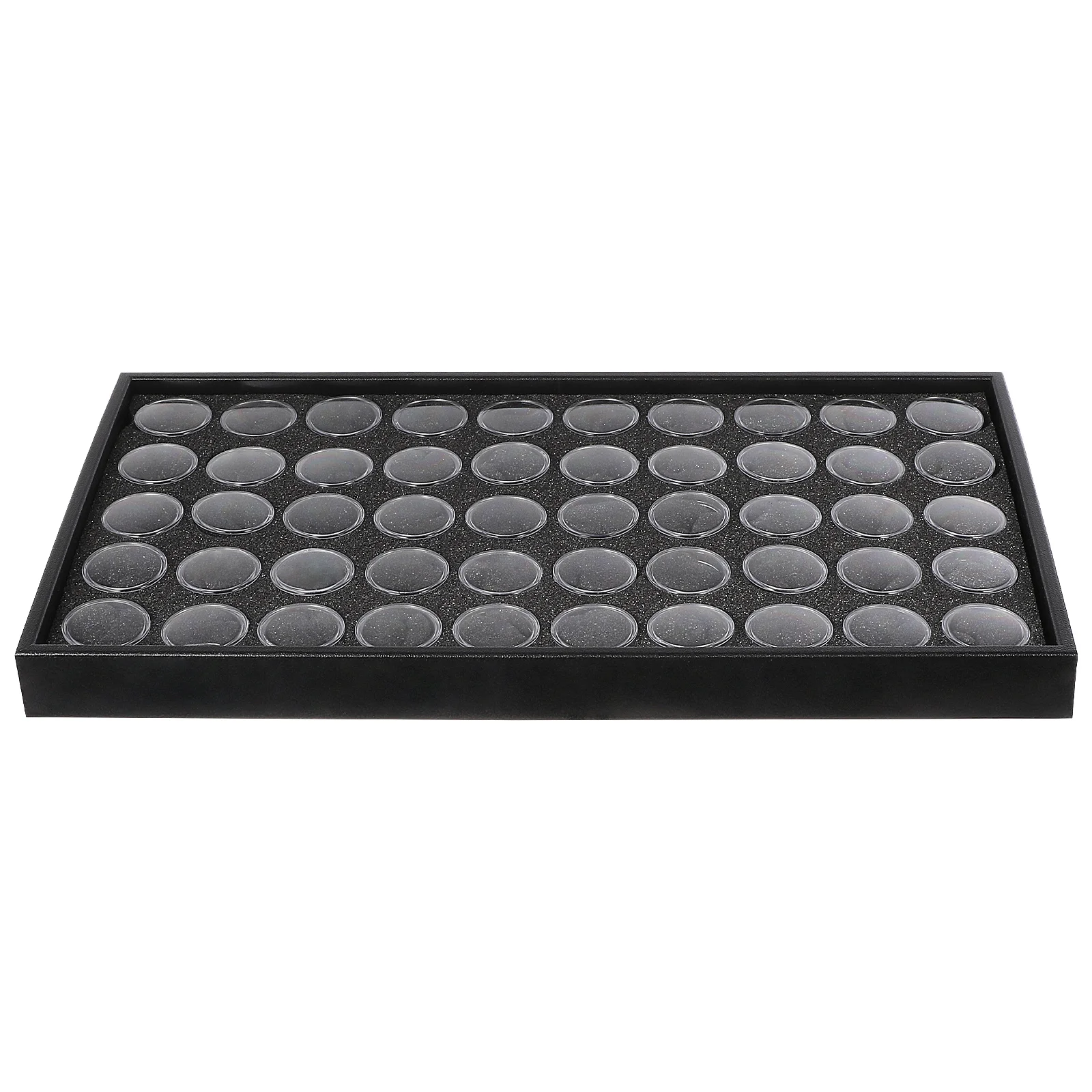 Portagioie per unghie da 50 griglie Custodia compatta per paillettes per unghie Organizzatore per strumenti per manicure Soluzione da tavolo ordinata per riporre gemme