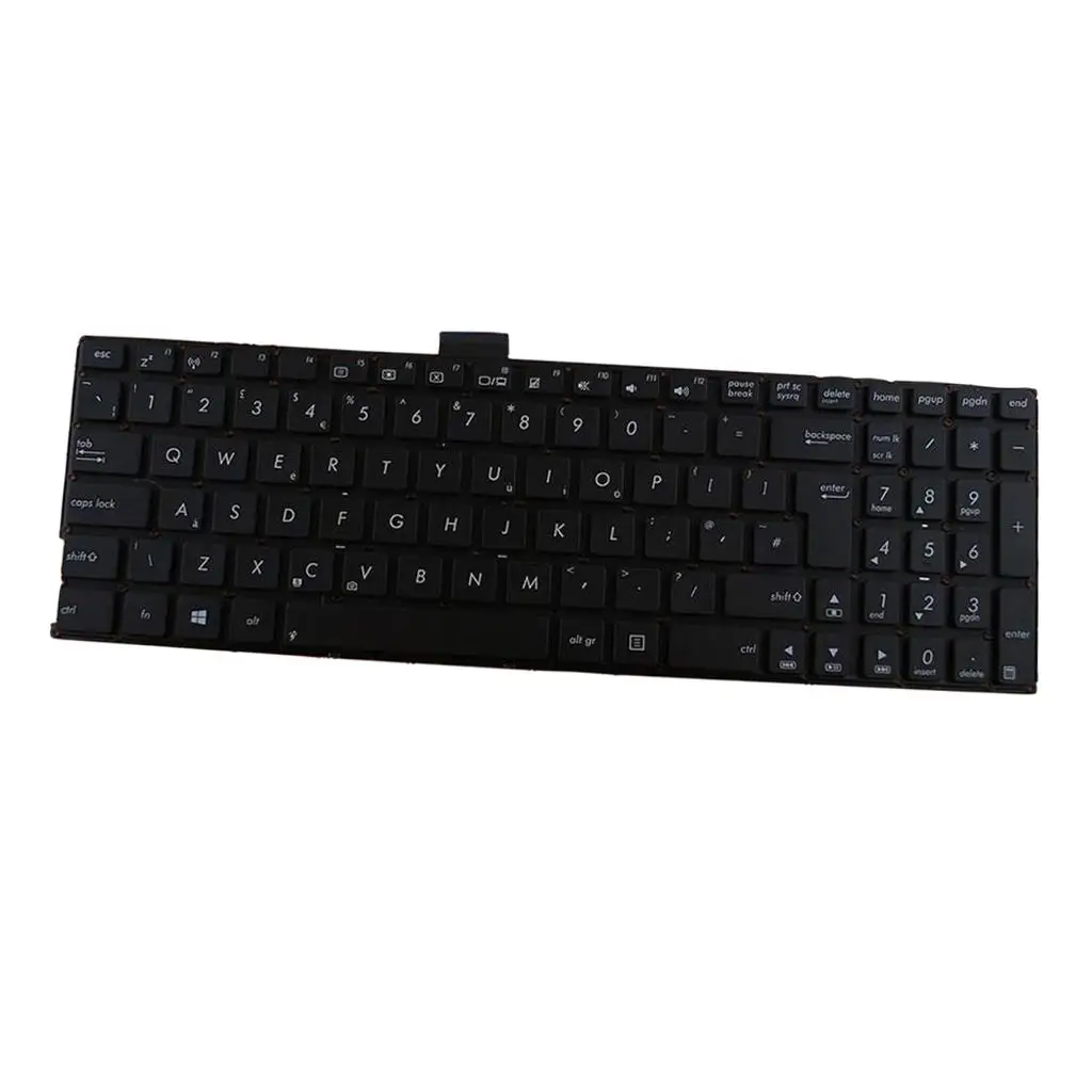 UK English Red Backlit Keyboard Plastic Notebook Keypad Compatible for Asus X555L X555U X555Y