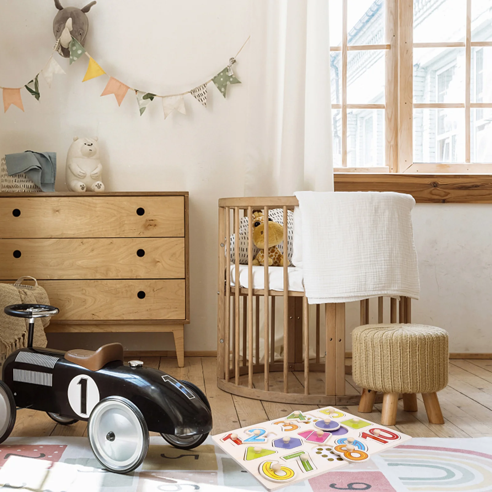 1Set Kreatives Holzpuzzle Lernspielzeug für Kinder Spaß Lernspiel Kind Entwicklungsgehirn Teaser Aktivität