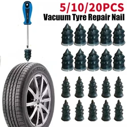 5/10/20pcs Vacuum Car Pneus Reparação de Borracha Prego Set Pneus Parafusos Tubeless Repair Kit Ferramentas para Motocicleta Caminhão