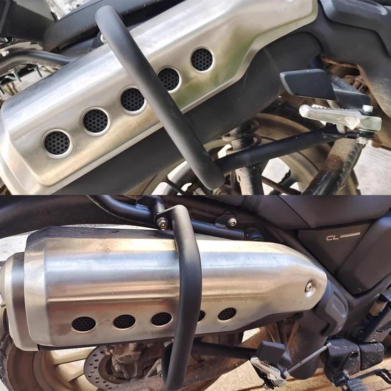 

Motorcycle CL300 CL500 Exhaust Pipe Guard Bumper Protection Muffler Crash Bar For Honda CL 500 CL 300 cl300 cl500 2023 2024
