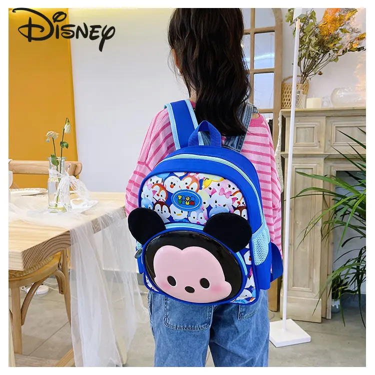 Disney Mickey Children's Backpack Fashion High Quality Waterproof Student Backpack Cartoon Cute Lightweight Girls Backpack