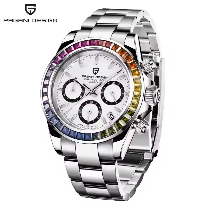 PAGANI DESIGN Luxury Men's Watch Quartz Men's Business Watch Top Brand Luxury Waterproof Men's Chronograph VK63 Reloj Hombre image 3