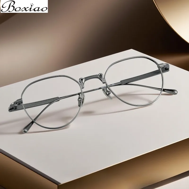 Pure Titanium Frame Plating 71/01 Glasses Frame Men and Women Can Be Equipped with High Myopia Lenses Reading Lenses.