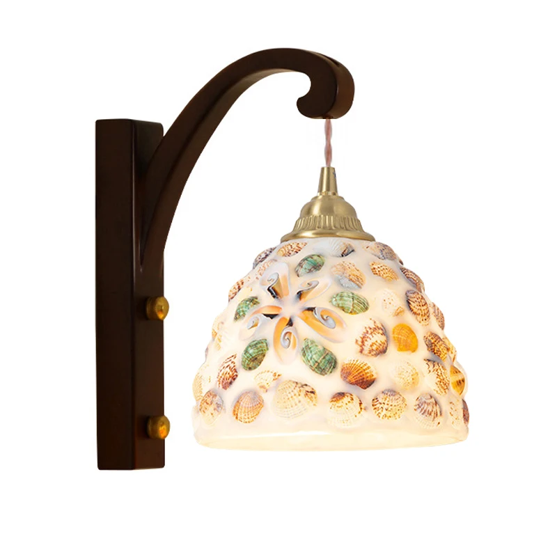 Modern Wall Lamp Wood Iron Led Sconce Bedroom Decor Lighting Bedside Study Hall Aisle Corridor Reading Indoor Wall Light Hanging