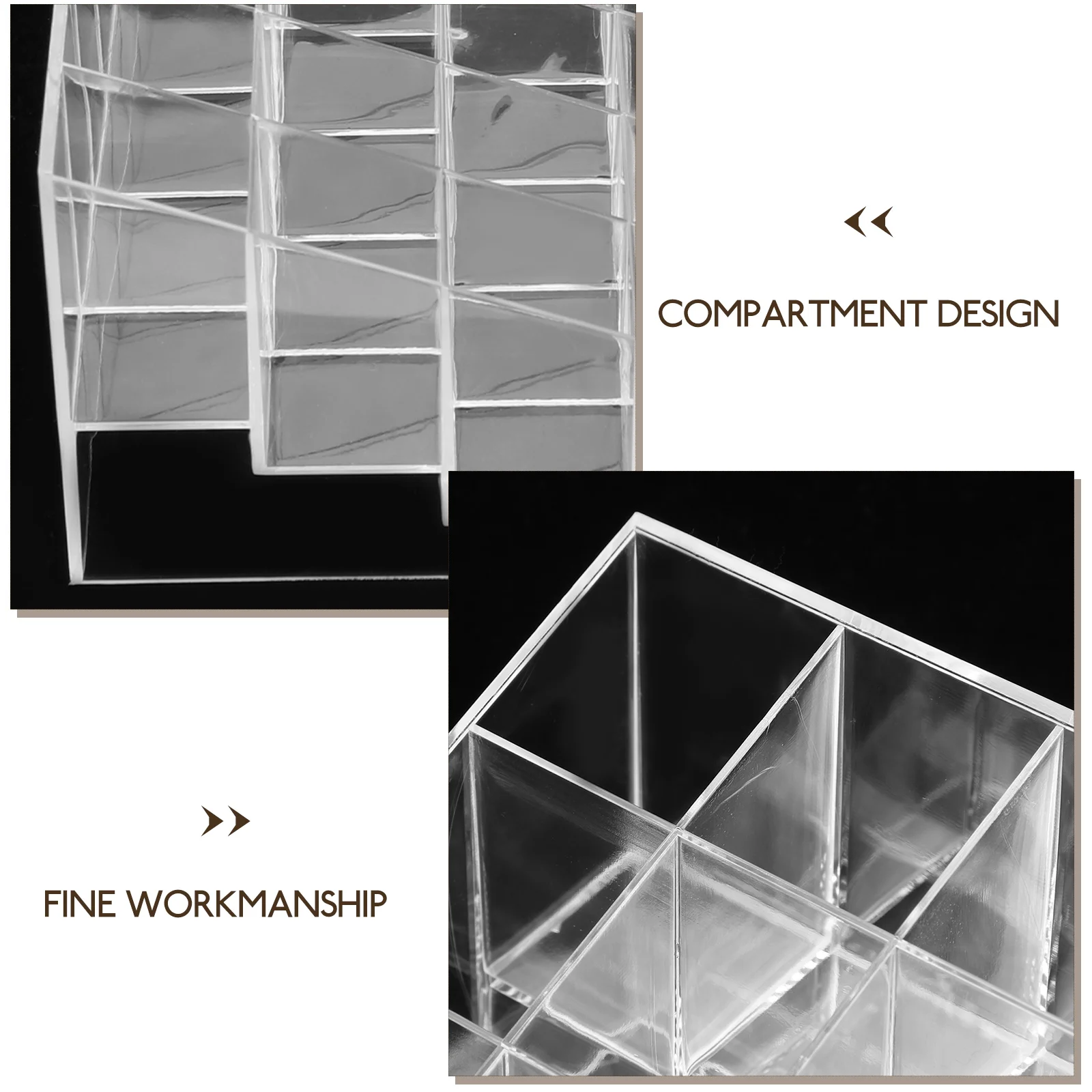 

Lipstick Storage Box Clear Makeup ganizer Desktop Holder Compact Transparent Cosmetics Holder Durable Long Lasting Practical