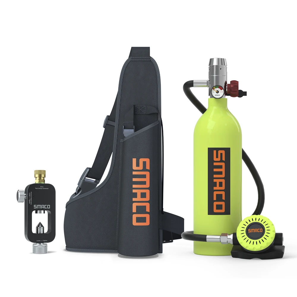 

SMACO S4001 л мини-резервуар для подводного плавания кислородный баллон набор сумка портативное оборудование для подводного плавания С МНОГОКРАТНЫМ заполнением, оборудование для подводного плавания