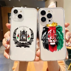 Afghan Afghanistan Flag Clear Phone Case For iPhone 15 14 13 11 12 Pro Max X XR XS 7 8 Plus SE Cover Luxury Coque Funda Capa