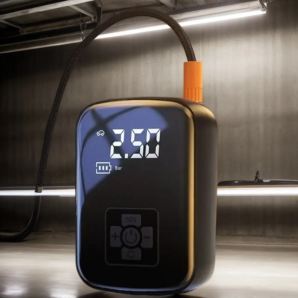 

Wireless Electric Car Air Compressor - Portable Tire Inflator Pump for Motorcycle, Bicycle, Boat & Auto Tires