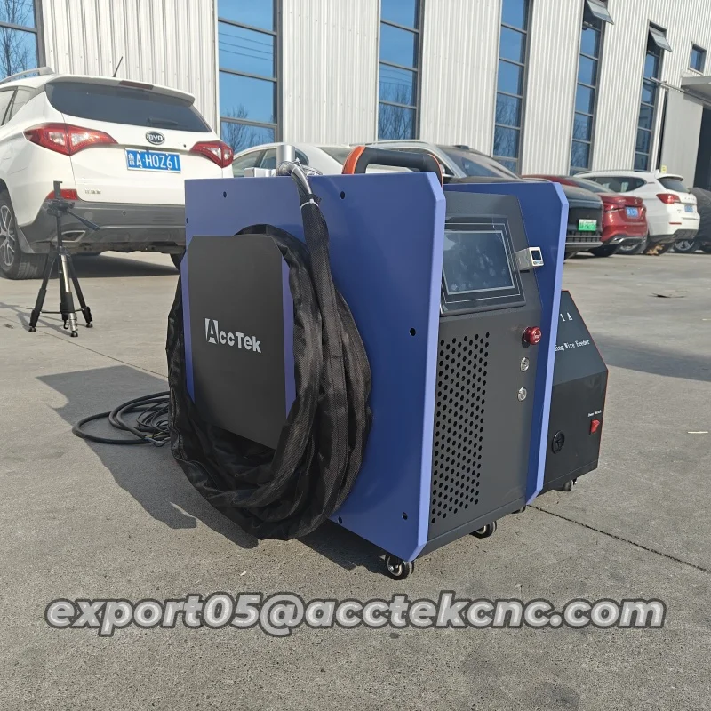 ACCTEK Многофункциональные лазерные станки Ручной портативный автоматический сварочный очиститель с ЧПУ с воздушным охлаждением для обработки стали