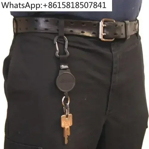 Retractable keychain anti-loss and anti-forget lightweight key ring, certificate hanging automatic chain