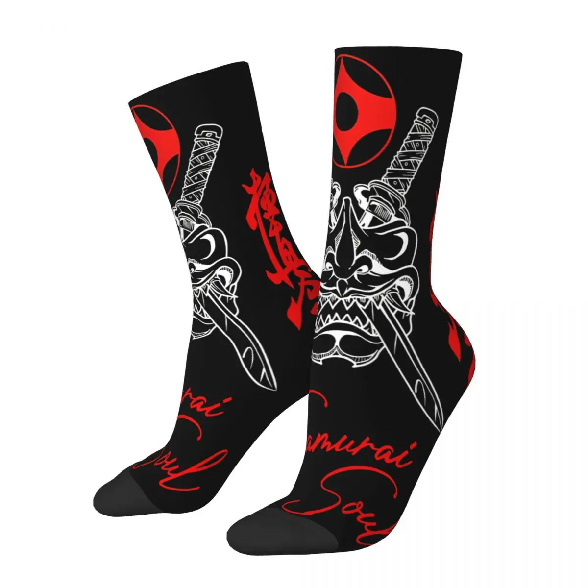 Samurai Soul Socks Printed Men's Stockings Polyester