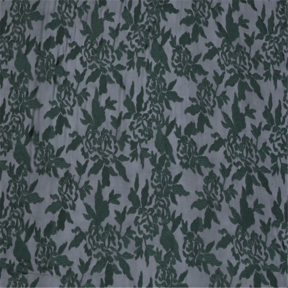 Tissu brodé Jacquard en soie pour femme, motif Floral, bonne qualité, bon prix, couleurs disponibles, pour robe