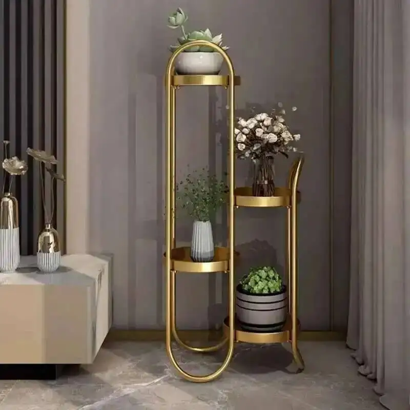

Aesthetics Light Luxury Modern Flower Shelf Living Room Flower Stand Aesthetics Dec Organizer Estanteria Plantas Furniture