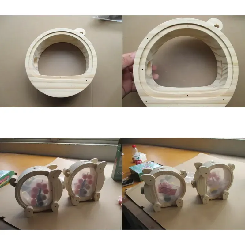 DIY wooden piggy bank - convenient environmentally friendly high quality can provide pre-shipment inspection services