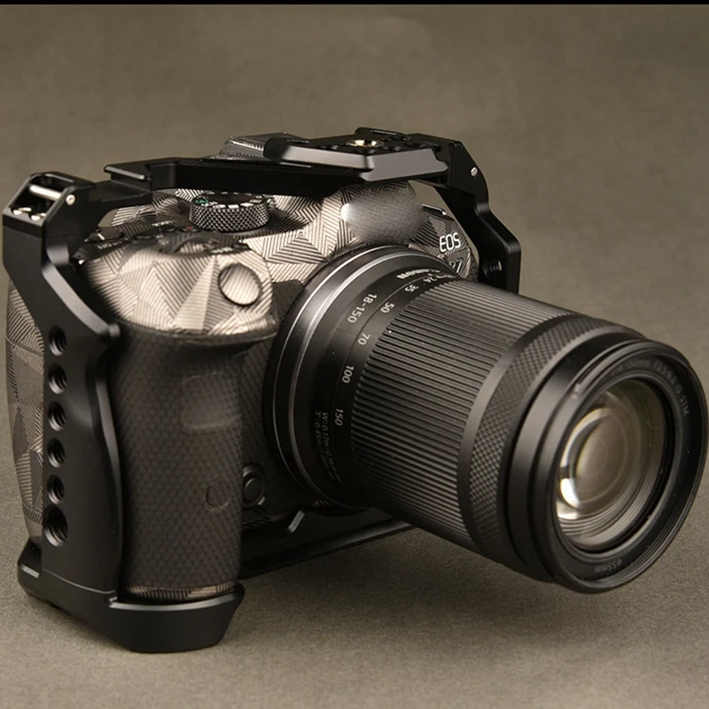 Equipamento de gaiola de câmera completa A53M R7 para Canon EOS R7 DSLR Camera Cold Shoe Mount