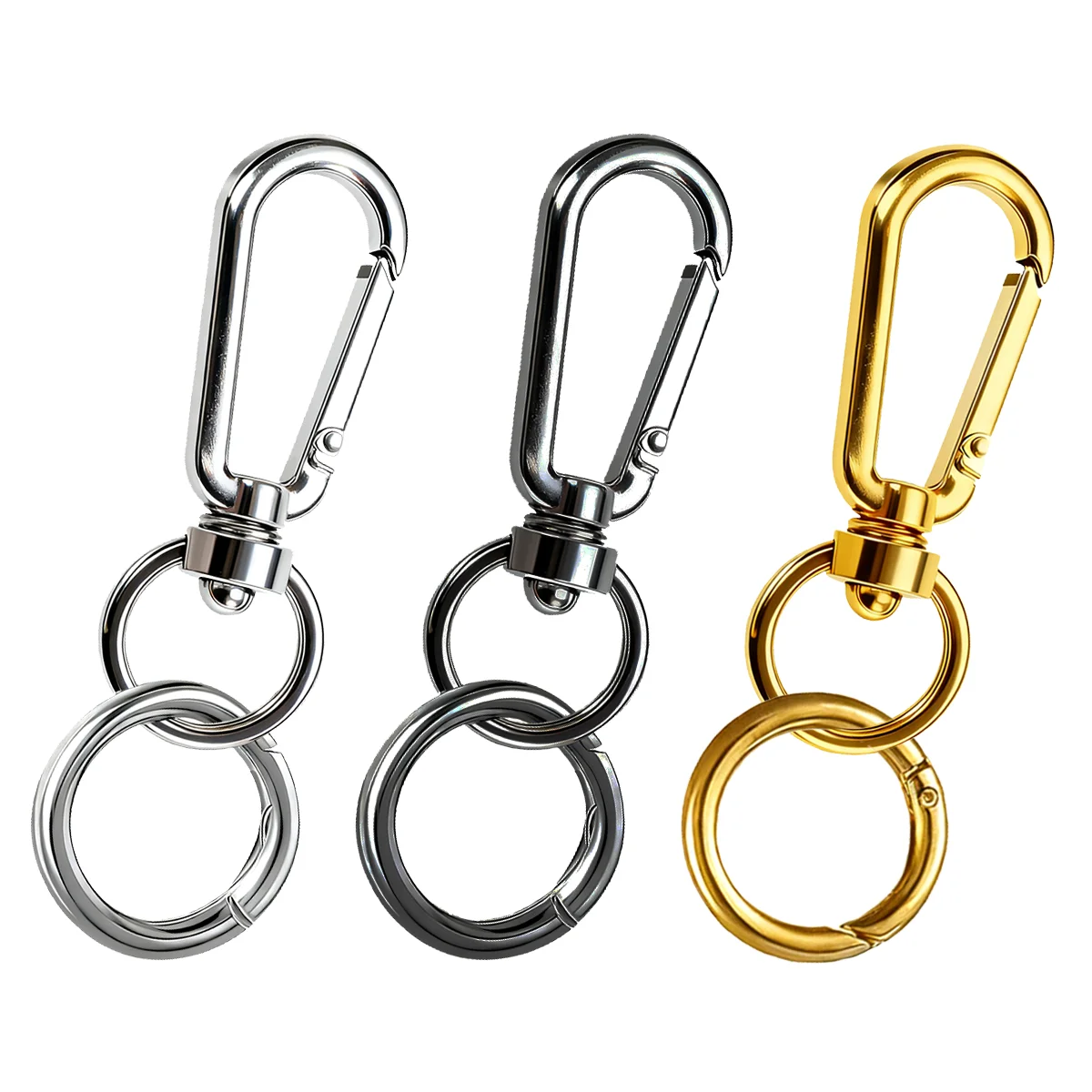 5/15/30 SET Opening Swivel Clasp Clips Key Chain Clip Keychain Clasps Swivel Clasp for Handbag DIY Bags Key Rings Craft Making
