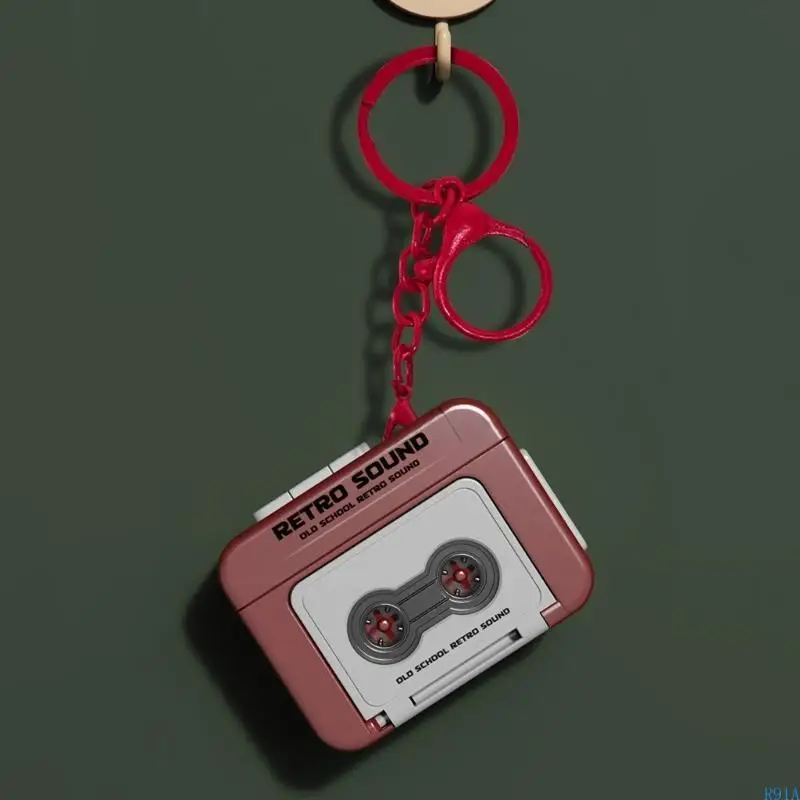 R91A Pocket Restro Music Player Miniature Recorders Кейринг