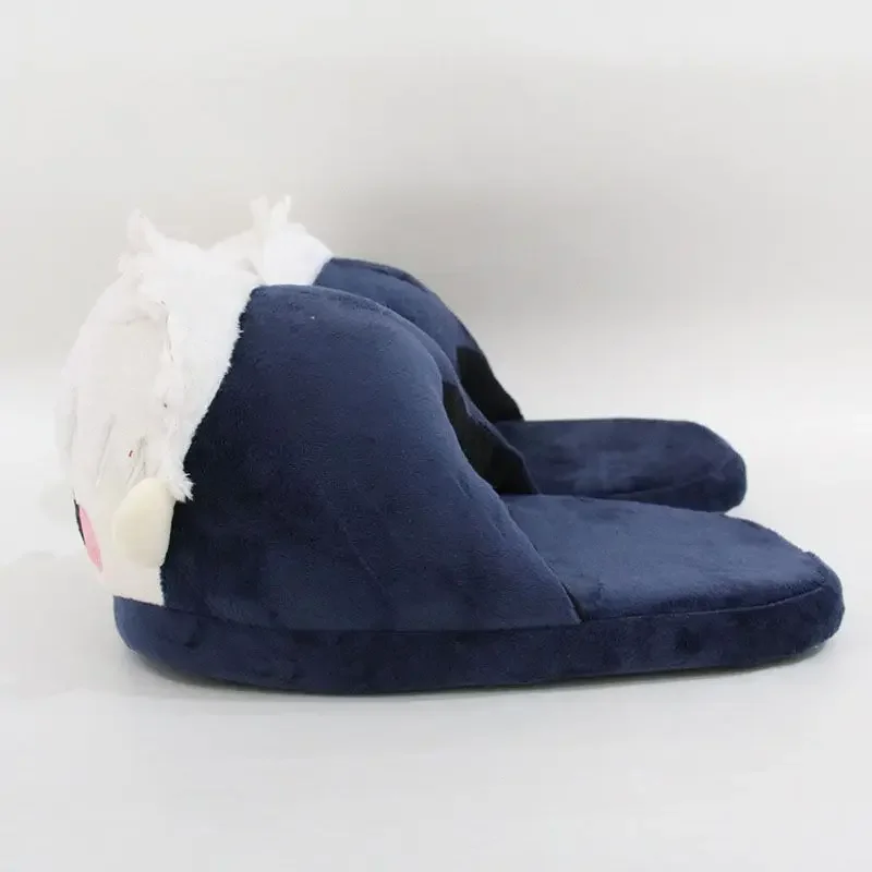 

Хлопковые тапочки Jujutsu Kaisen Gojo Satoru, плюшевая домашняя обувь для пар с героями мультфильмов, милая зимняя теплая хлопковая обувь, рождественские подарки