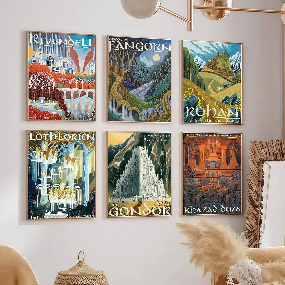 L-Lord R-Rings Art Middle-earth Posters Dormitory Decorations Bedroom And Living Room Wall Murals Souvenirs