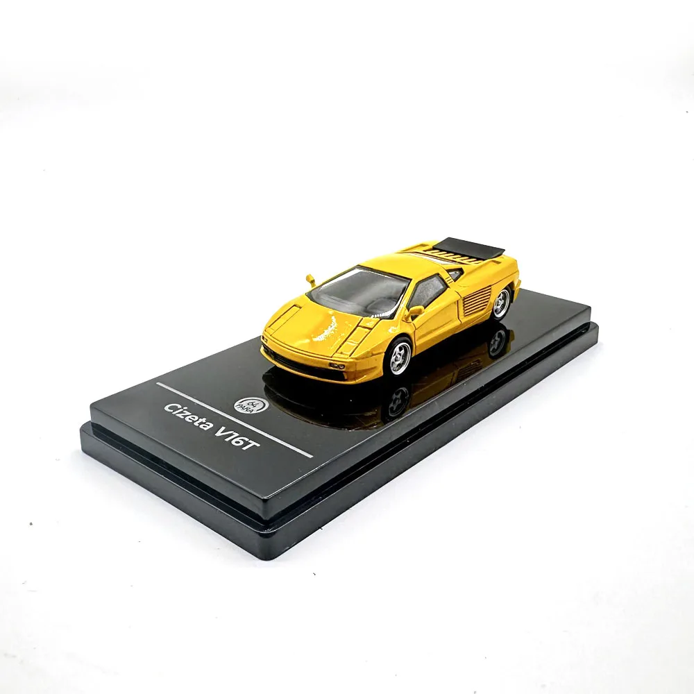 1/64 Scale Resin Model Car Cizeta V16T yellow Birthday Gift Toy Collection Scene Matching