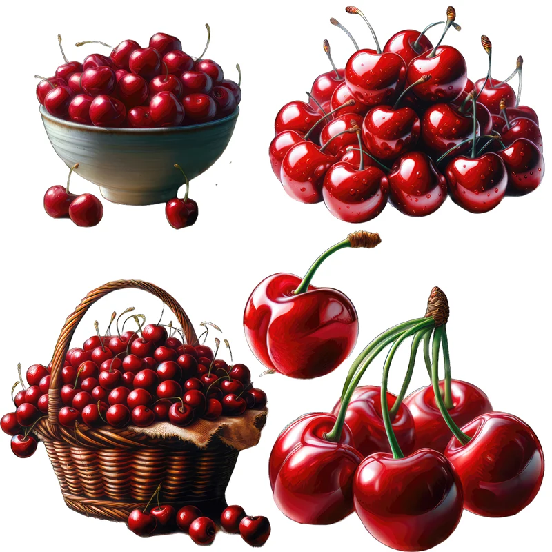 Three Ratels CO94 Cute cherry stickers for home decoration