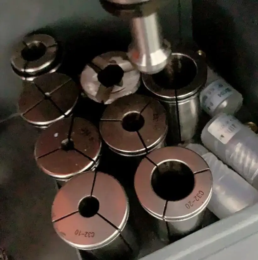 1pc C32 Inner Hole 3-25mm Collet High Precision 0.008mm Contracting Chuck CNC Spring Processing Center C Type Clip
