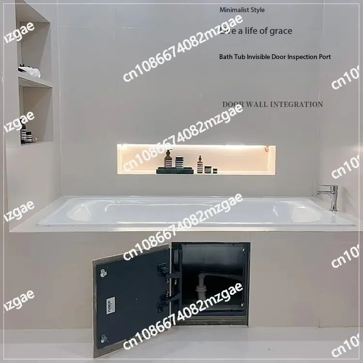 Heavy-Duty Invisible Hinge for Tile & Stone Hidden Doors | Flush-Mount Access Panel System for Marble Bathrooms & Fire Hydrant