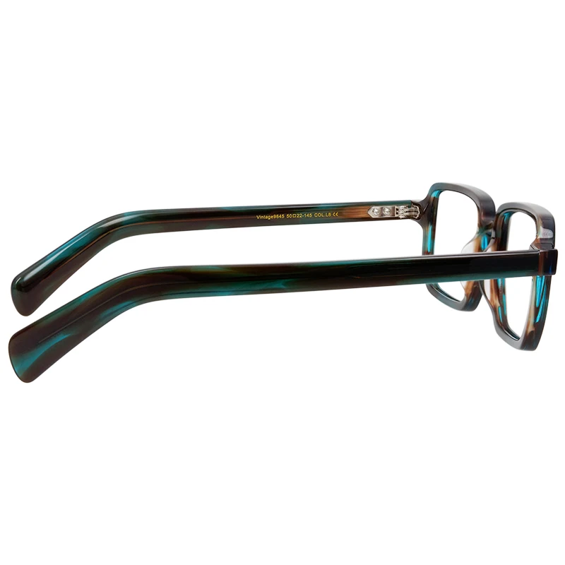 Box Design Classic Acetate Glasses Frame Unique Color Matching Trendy Personalized Optical Mirror