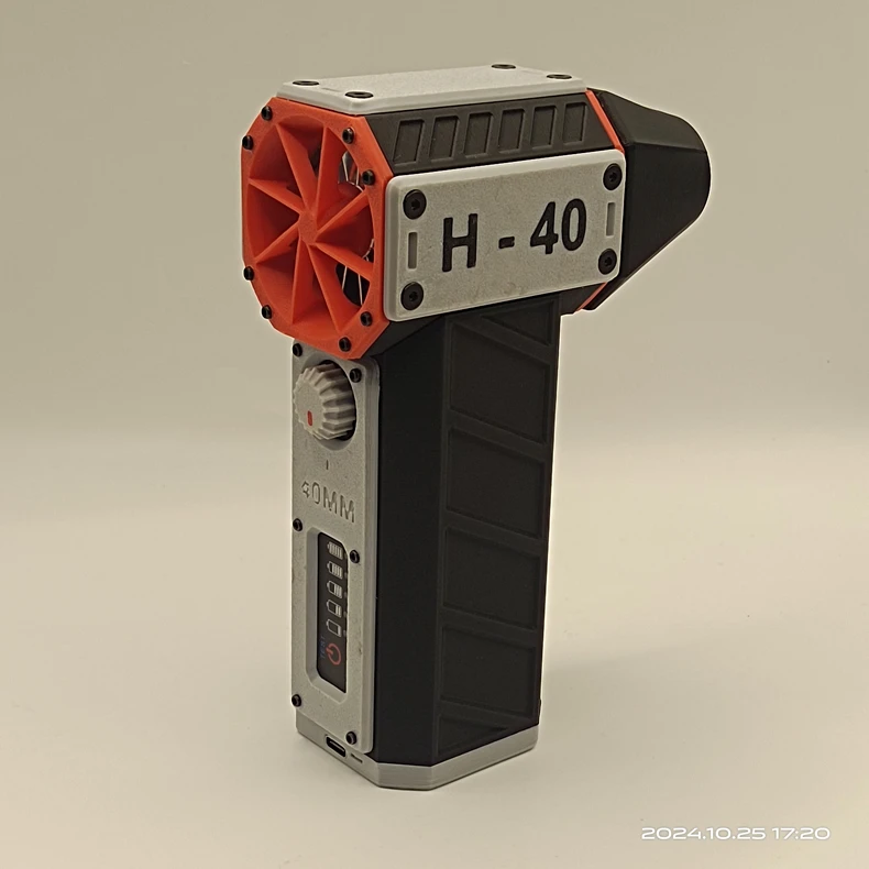 HamGeek HG-40 56m/s Violent Fan Turbo Fan with 500g+ Wind Pressure & Screen Displaying Electric Quantity