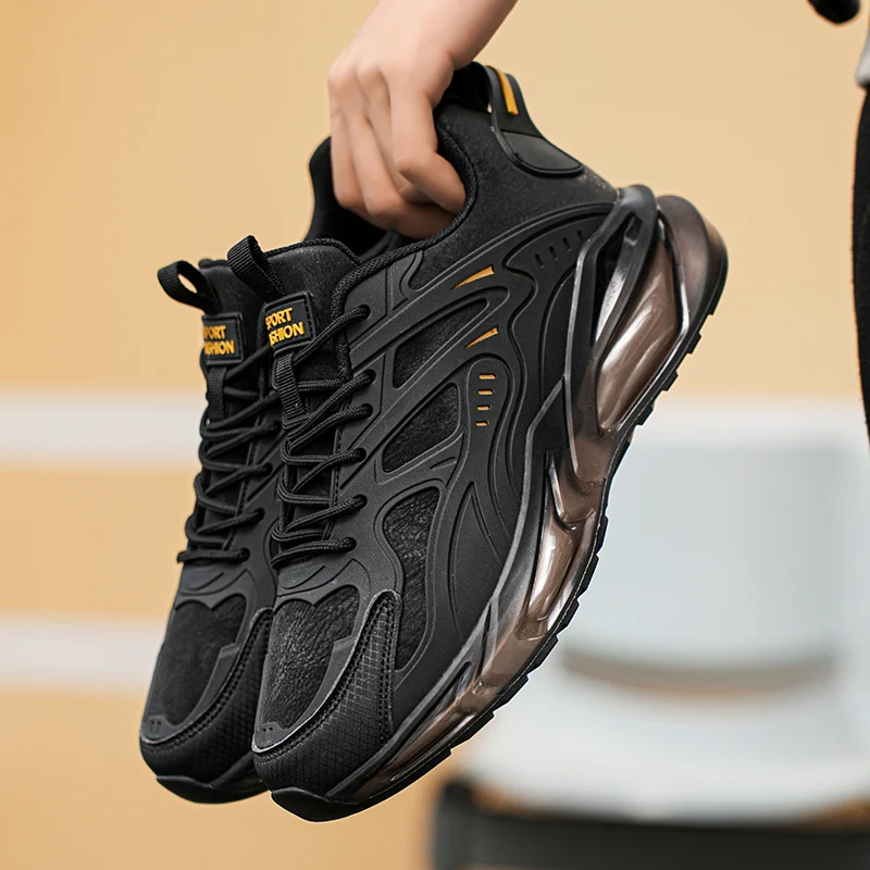 Men Shoes 2025 Casual Walk Air Cushion Marathon Breathable Lightweight Women\'s Comfortable Athletic Nonskid Sneakers