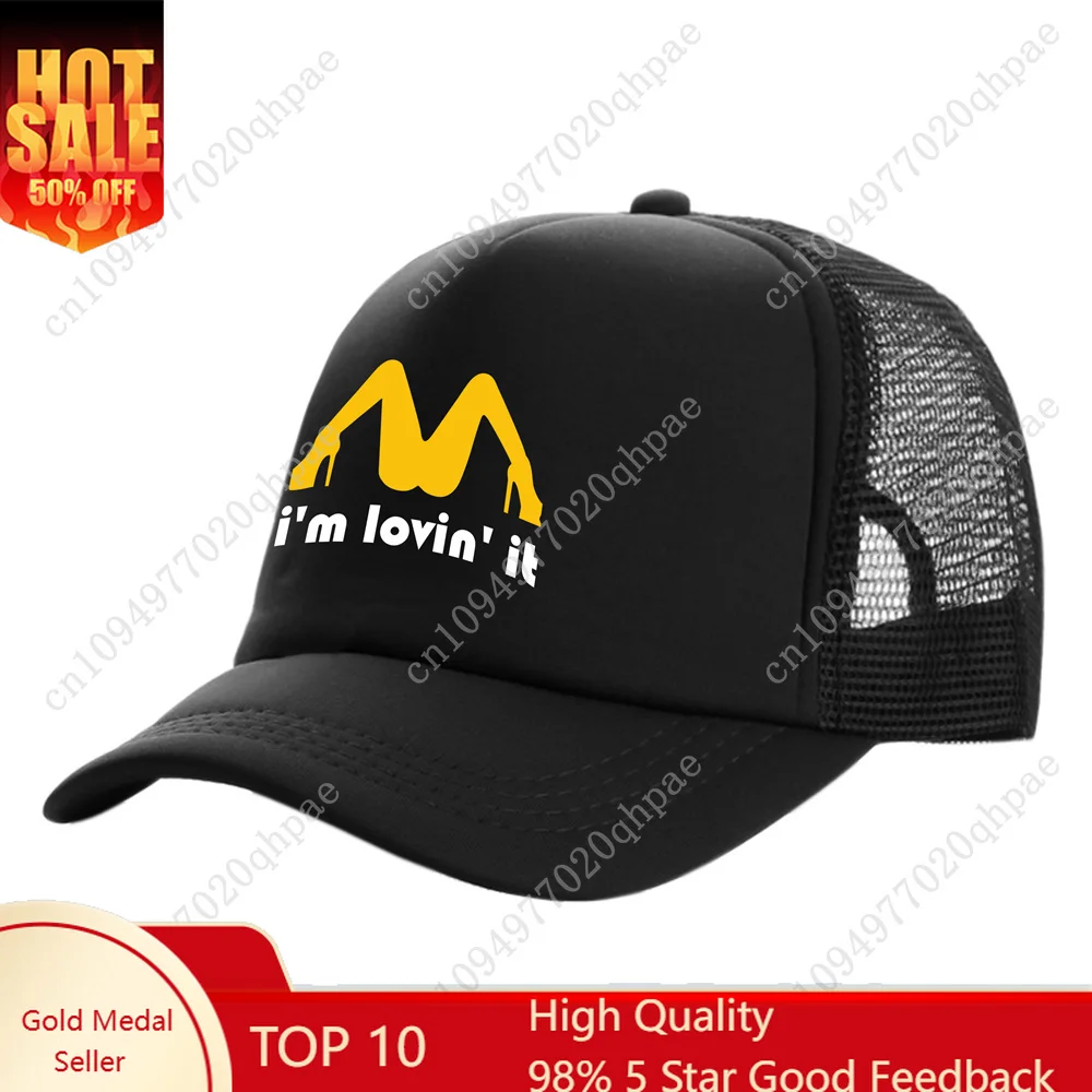 

I'm Lovin It Trucker Caps Men Funny Humor Joke Hat Baseball Cap Cool Summer Unisex Mesh Net Caps MZ-474